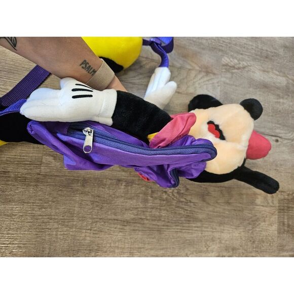 Vintage 90'S Huggable Wearable Minnie Mouse Plush Pyramid Handbags 20" RARE - Picture 2 of 6
